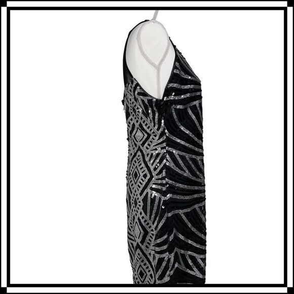 EUC! Bisou Bisou, 20’s Style Sequined Cocktail Dress, Size 12 - Picture 3 of 5